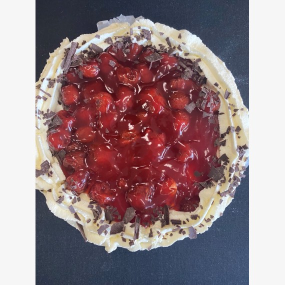 Monchoutaart aardbei met Bastogne bodem