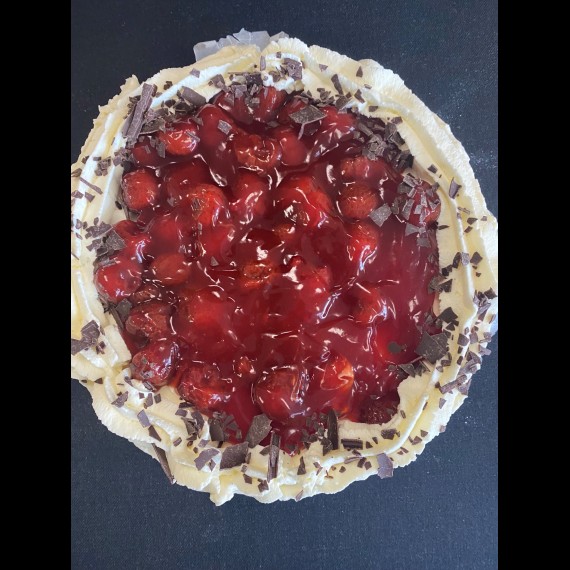 Monchoutaart  aardbei met Bastogne bodem
